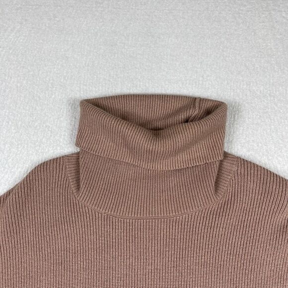 Free People Sweater Womens XS Taupe Turtle Neck Pullover Knit Top Casual Work - Picture 3 of 12